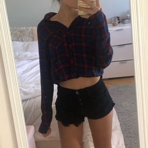 Cropped flannel